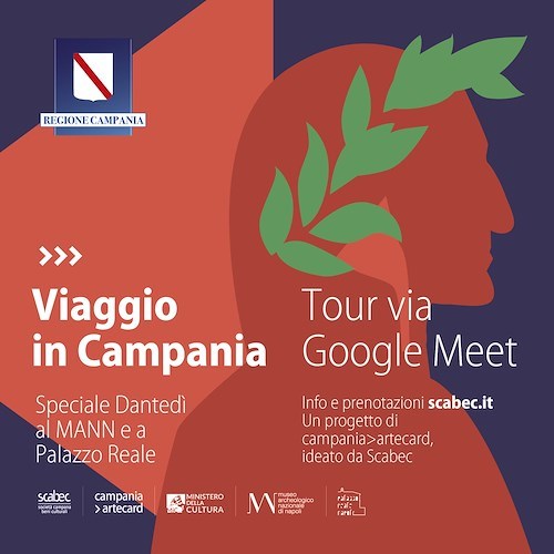 Scabec inaugura la settimana dedicata a Dante Alighieri con due visite virtuali 