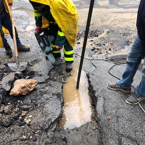 Scala: guasto a tubo di portata, sospesa erogazione idrica in località Senite