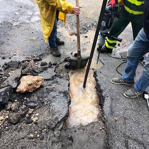 Scala: guasto a tubo di portata, sospesa erogazione idrica in località Senite