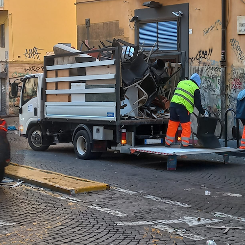 Scontri prima di Napoli-Eintracht, task force in azione per ripulire la città 