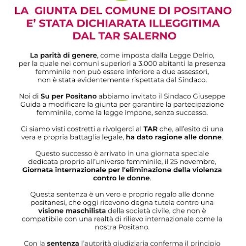 Sentenza quote rosa, Di Leva: «Va contro la volontà del popolo» e la minoranza replica: «La giunta era illegittima!»