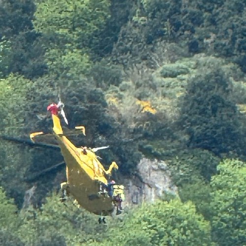 elicottero del CNSAS a Positano <br />&copy; Fabio Fusco