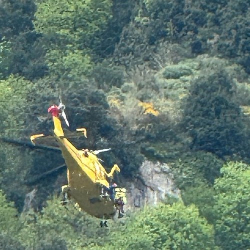 elicottero del CNSAS a Positano<br />&copy; Fabio Fusco