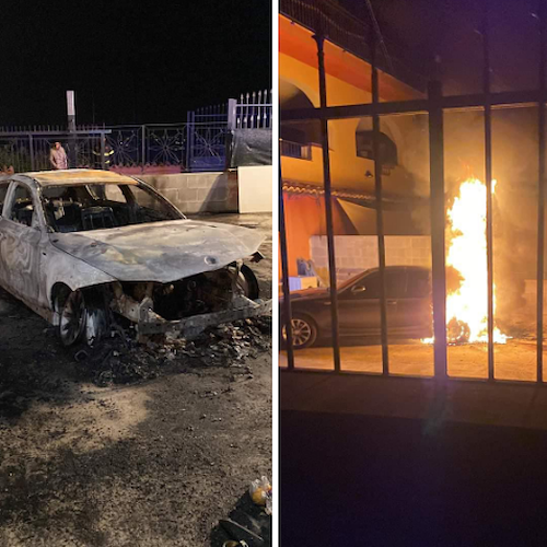 Si lamenta di irregolarità del contatore Enel e dà fuoco all’auto, atto intimidatorio nel Casertano