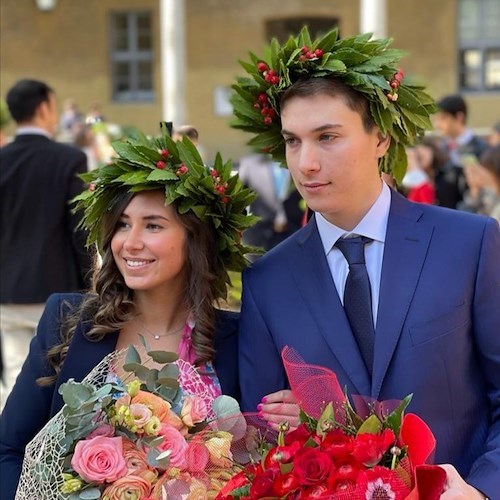 Si laureano lo stesso giorno in Economia: auguri a Giulia e Franco /foto