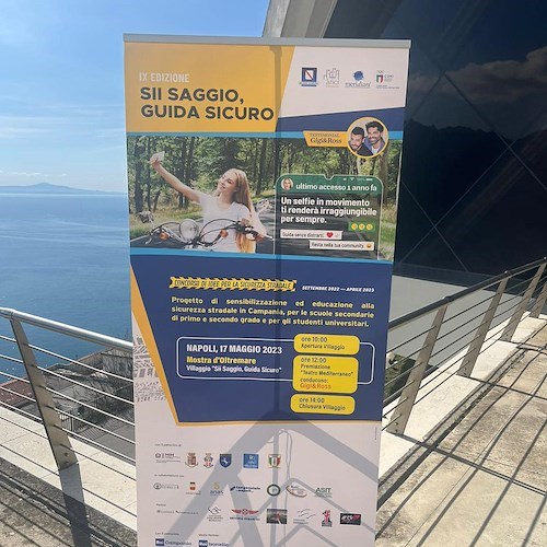 Sicurezza stradale, a Ravello partito il roadshow “Sii Saggio, Guida Sicuro”