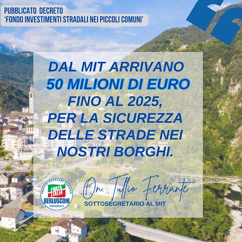 Locandina sui 50 milioni di euro ai piccoli Comuni <br />&copy; Tullio Ferrante