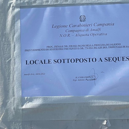 Sigilli al "Luna Rossa" di Amalfi, Sindaco Milano: «Lavoriamo affinché sequestro possa durare il meno possibile»