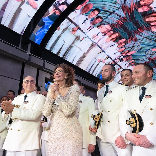 Sofia Loren madrina dell'ultimo gioiello di MSC Crociere: a bordo di "Bellissima" lo stile è made in Costa d’Amalfi