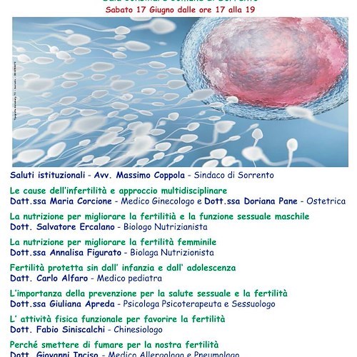 Sorrento, 17 giugno convegno della Consulta comunale della Sanità sulla fertilità