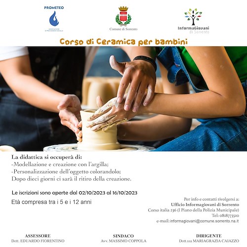 Corso di Ceramica <br />&copy; Comune di Sorrento