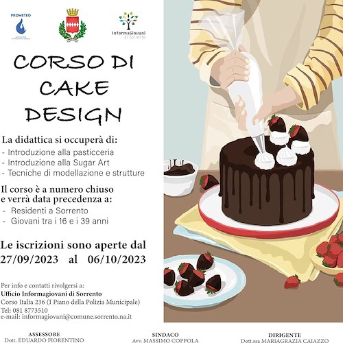 Corso di cake design<br />&copy; Comune di Sorrento