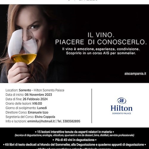 Corso di Sommelier a Sorrento, locandina <br />&copy;