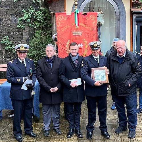 Sorrento, celebrazioni per Santa Barbara e gli attestati di benemerenza per un soccorso in mare 