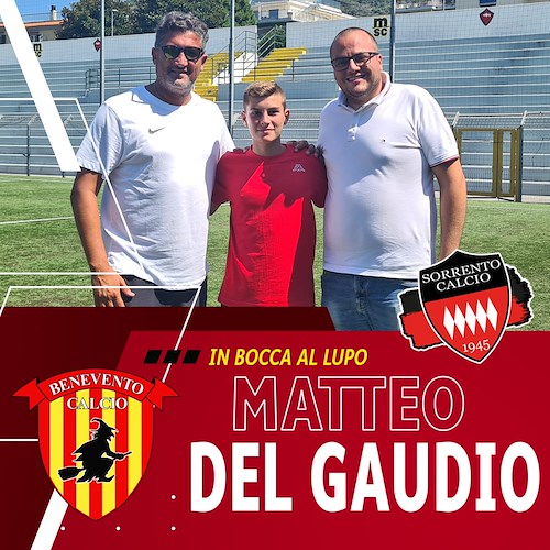 Sorrento, il giovanissimo Matteo Del Gaudio approda al Benevento