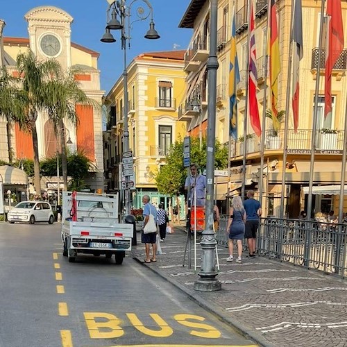 Sorrento: in piazza Tasso torna la fermata degli autobus
