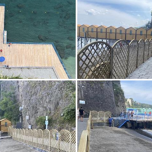 Sorrento, spiaggia di San Francesco: tante novità per l'area riservata all'esclusiva e gratuita fruizione dei residenti