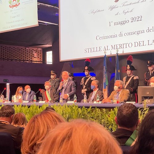 Stelle al merito del lavoro: a Napoli tre riconoscimenti per la Penisola Sorrentina
