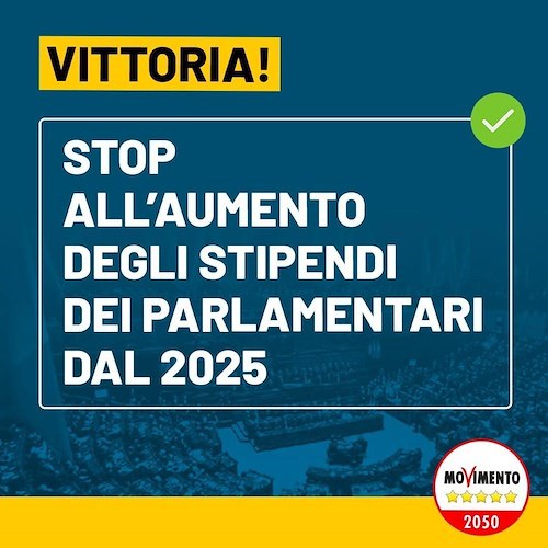 Stop all'aumento degli stipendi dei parlamentari dal 2025, il M5s e Conte gridano alla vittoria 