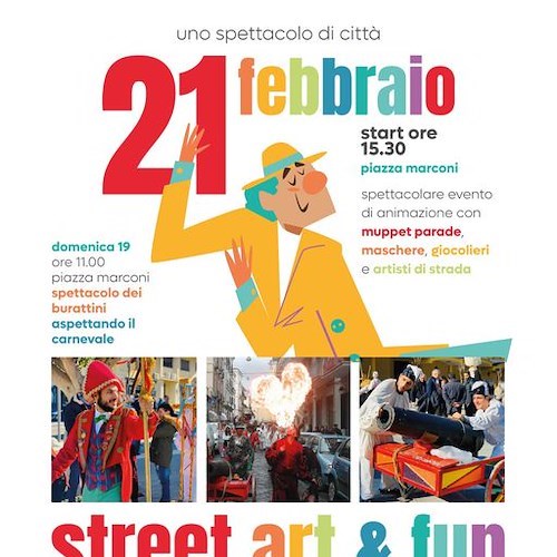 "Street art and Fun": trenta artisti di strada per il Carnevale di Vico Equense