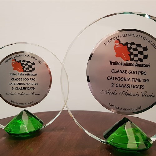 Team Skizzobike di Agerola, Nicola Coccia premiato al Moto Bike Expo 2019