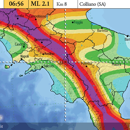 Terremoto nel salernitano: scossa di magnitudo 2.1 a Colliano