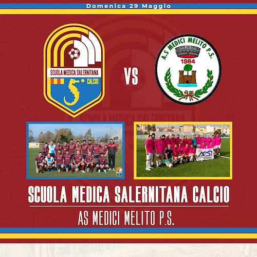 Torna in campo la squadra di calcio dell’Ordine dei Medici: 29 maggio Salerno VS Reggio Calabria