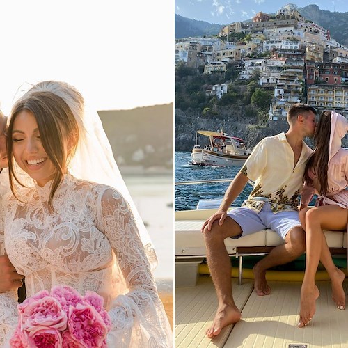Tornano virali le foto dell'estate positanese di Marinela Bezer e Vlad Gatcan, oggi sposi