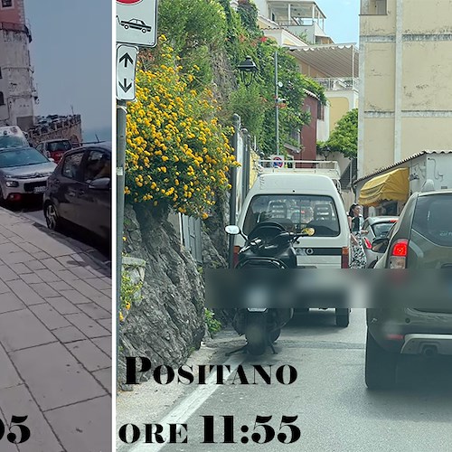 Traffico in Tilt in Costa d'Amalfi. Ambulanze bloccate a Positano e Atrani /Foto /Video