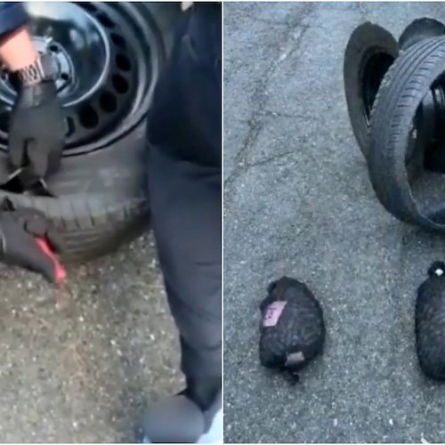 Traforo del Frejus, carico di stupefacente nascosto negli pneumatici: arrestato 50enne italiano 