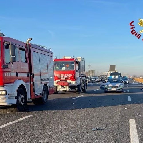 Vigili del fuoco in autostrada<br />&copy; Vigili del fuoco