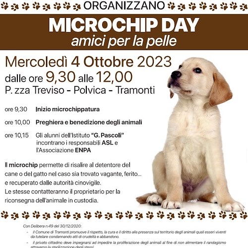 Tramonti, 4 ottobre il microchip day "Amici per la pelle" <br />&copy; ENPA odv sez.Costa d'Amalfi