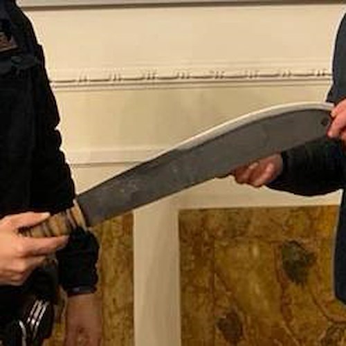 Machete<br />&copy; Polizia di Stato