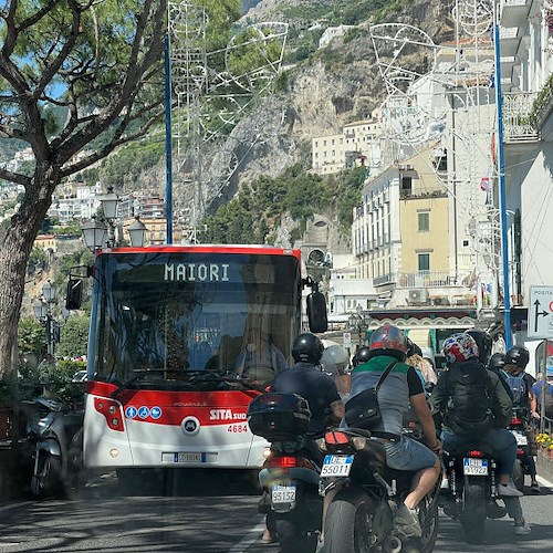 Trasporto pubblico in Costa d'Amalfi, da oggi 12 settembre i nuovi orari della Sita Sud 