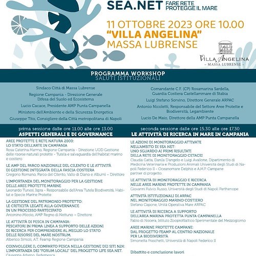 Tutela e gestione dei siti marini protetti: a Massa Lubrense l’incontro degli stati generali del progetto europeo Life Sea.Net 