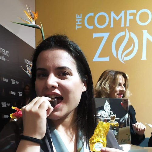 Un piccolo angolo di Positano nella "The Comfort Zone" del Festival di Sanremo /foto