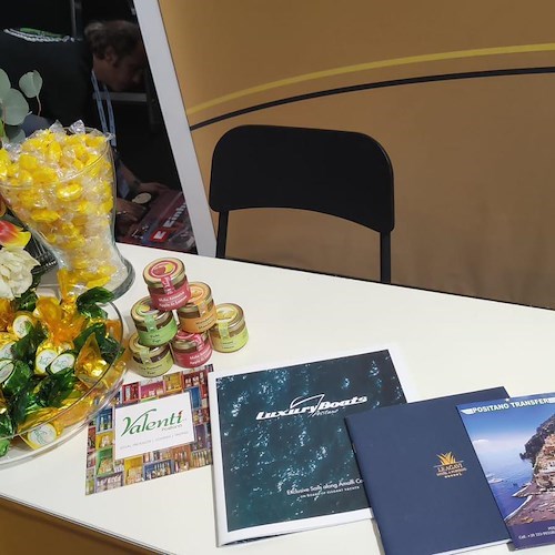 Un piccolo angolo di Positano nella "The Comfort Zone" del Festival di Sanremo /foto