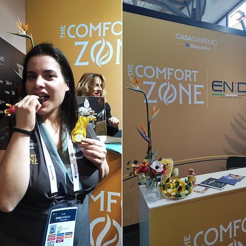 Un piccolo angolo di Positano nella "The Comfort Zone" del Festival di Sanremo /foto