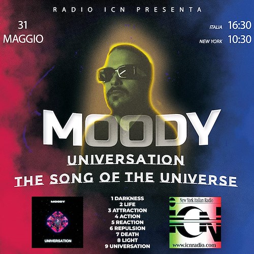“Universation”: il musicista maiorese Manuele Rispoli, in arte Moody, presenta il suo nuovo album su ICN Radio New York