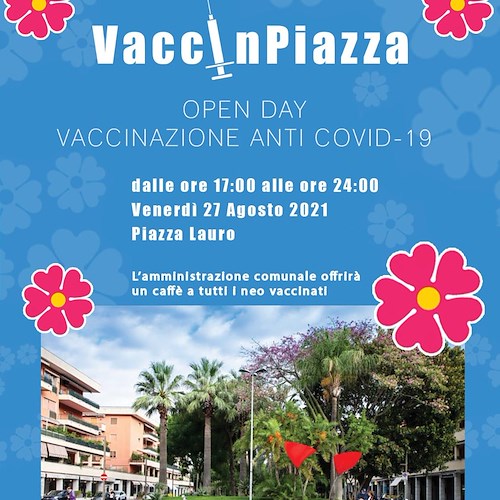 "VaccinPiazza" a Sorrento Open Day Pfizer senza prenotazione