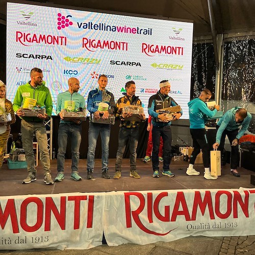 Valtellina Wine Trail, dalla Costiera Amalfitana una delegazione di atleti con il nostro Fabio Fusco /foto