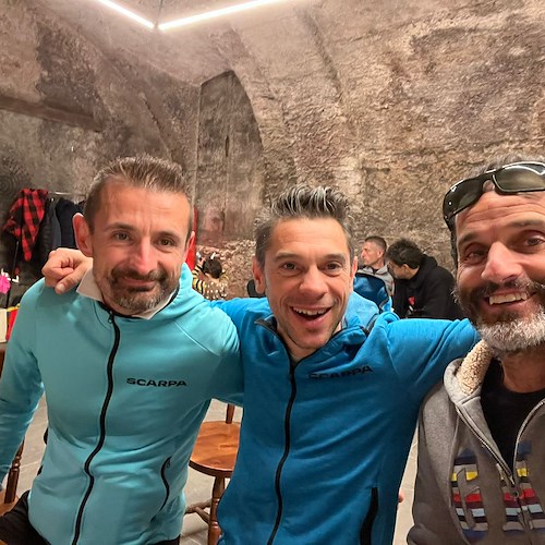 Valtellina Wine Trail, dalla Costiera Amalfitana una delegazione di atleti con il nostro Fabio Fusco /foto