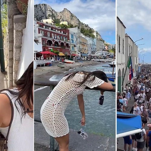 Mikaela Testa a Capri<br />&copy; Mikaela Testa su TikTok