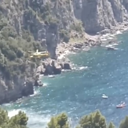 Vico Equense, accusa malore sulla spiaggia di Tordigliano: interviene l'elisoccorso