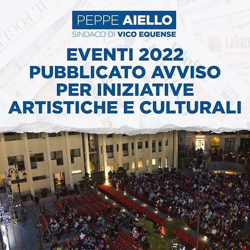 Vico Equense in aiuto delle associazioni e degli operatori artistici: pubblicato avviso per iniziative culturali 