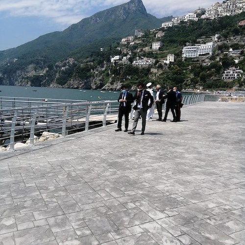 Vietri sul Mare, stamani sopralluogo del Prefetto per verificare lo stato di salute dei Due Fratelli