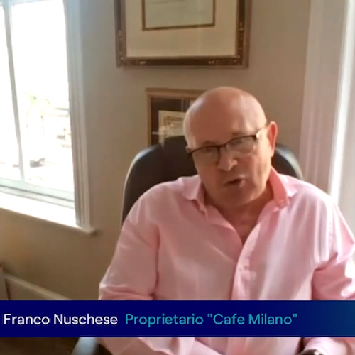 Washington, Franco Nuschese accoglie Giorgia Meloni al Cafe Milano: «Onore incredibile»