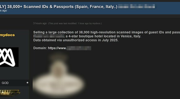 Italiani in vacanza, identità in vendita: soggiorno 4 stelle... ma finisci sul dark web