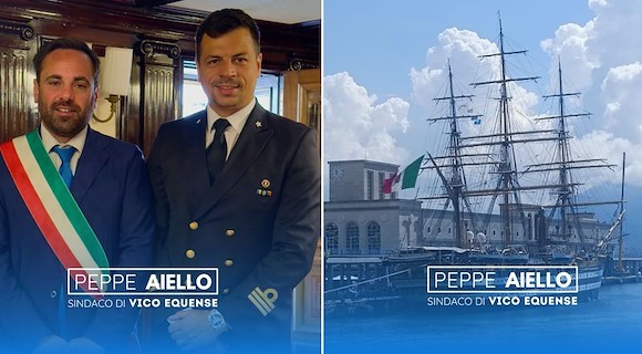 L’Amerigo Vespucci solca le acque campane: Marco Attanasio di Vico Equense al comando della nave più bella del mondo 