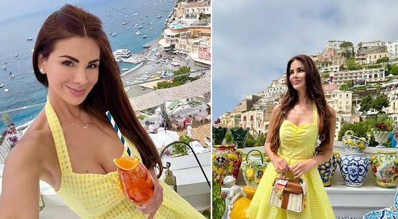 Sully Sáenz se la gode a Positano: la star peruviana in vacanza sulla Costiera Amalfitana